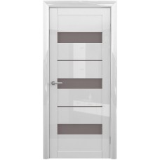 Дверь межкомнатная ALBERO Мегаполис GL ПРАГА GL Белый глянец, стекло мателюкс бронза Дверь межкомнатная ALBERO Мегаполис GL ПРАГА GL Белый глянец, стекло мателюкс бронза